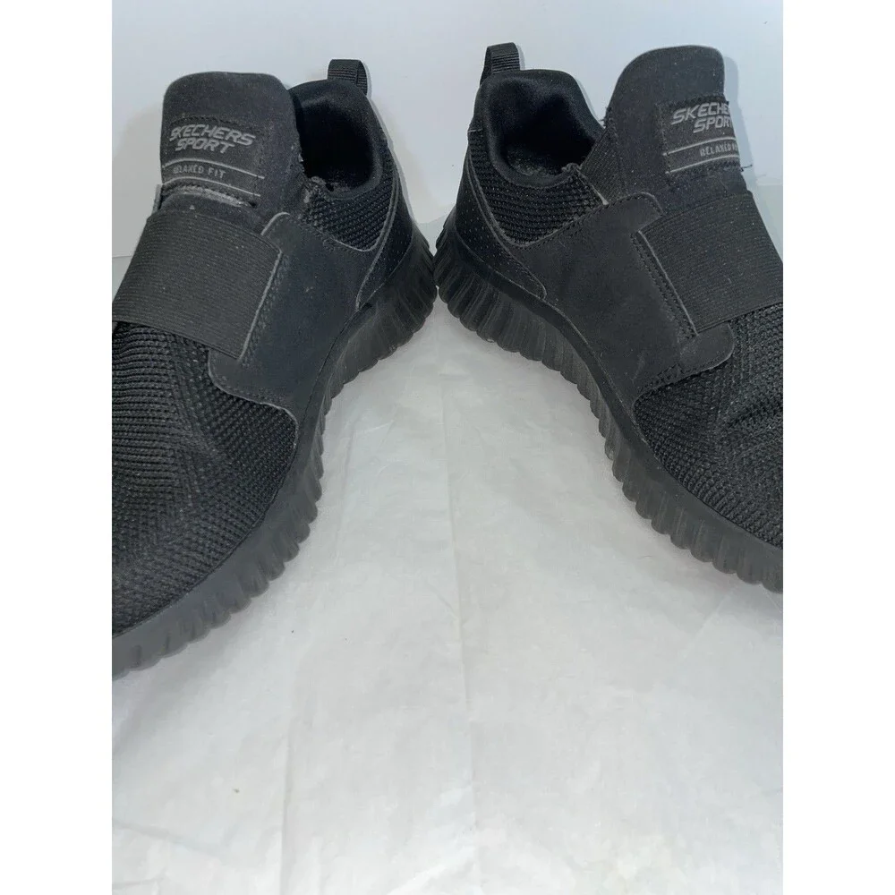 Skechers Sport Depth Charge 2.0 Black Slip On Men Sneaker 52775 Relaxed Fit Sz 9